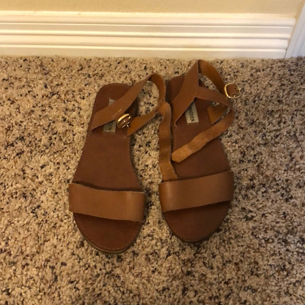 Steve Madden Leather Sandals Size 6.5